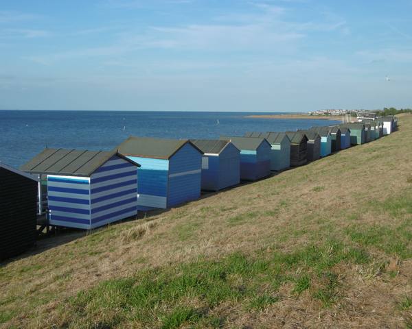 Beach huts on Tankerton Slopes